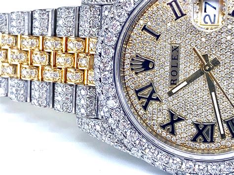 41mm iced out rolex|Rolex iced out watch.